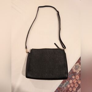 Lo & Sons The Pearl Purse Black Saffiano Leather